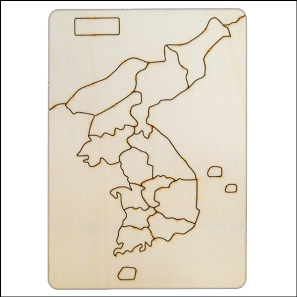 한국지도 나무퍼즐/JR
