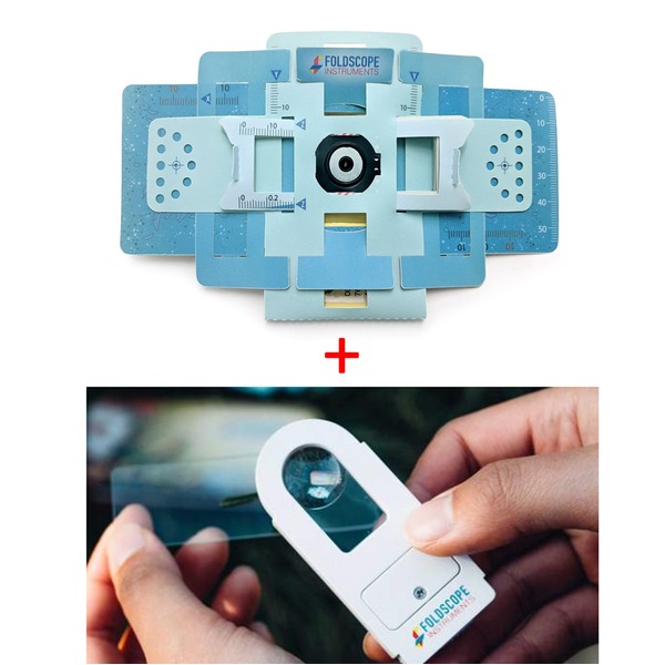 종이현미경_Foldscope(폴드스코프)+LED돋보기세트/EZ