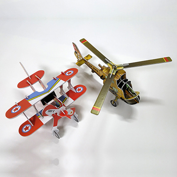 3D 입체퍼즐 비행기와 헬리콥터 세트/ST